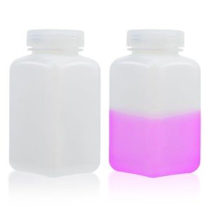 Labvida 500ml Wide Mouth HDPE Square Bottles (2)