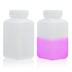 Labvida 500ml Wide Mouth HDPE Square Bottles (2)