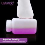 Labvida 500ml Wide Mouth HDPE Square Bottles (2)