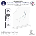 Marketing Holders Paraspruzzi Acrylic Panel Display 48.3 x 11.4 cm