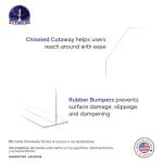 Marketing Holders Paraspruzzi Acrylic Panel Display 48.3 x 11.4 cm