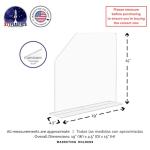 Marketing Holders Paraspruzzi Acrylic Panel Display 48.3 x 11.4 cm