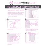 Salon World Anti-Fog Pink Face Shields (4 Pack)