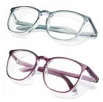 Alsenor 2-Pack Anti-Fog Safety Glasses - Blue & Purple