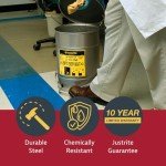 Justrite SoundGuard Steel Oily Waste Bin, 52L