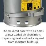 Justrite SoundGuard Steel Oily Waste Bin, 52L