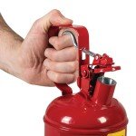 Justrite Type I Safety Can, 1/4 Gal, Red