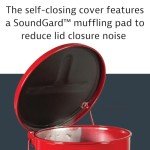 Justrite SoundGuard Steel Oily Waste Can, 21 Gallons