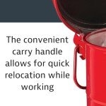 Justrite SoundGuard Steel Oily Waste Can, 21 Gallons