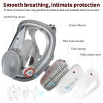 Full Face Respirator Mask with Activated Carbon Filter