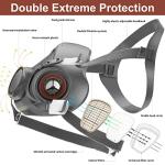 Reusable Half Face Respirator Gas Mask 6200