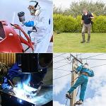 Chemical Respirator with Filters, Eye Protection & Earplugs