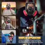 Full Face Respirator Mask with Activated Carbon Filters