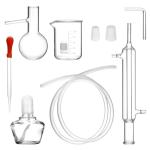 QWORK 12-Piece 100 ML Distillation Apparatus Set