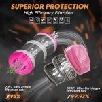 Full Face Respirator Gas Mask with Filters 60921