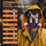 Full Face Respirator Gas Mask with Filters 60921