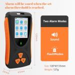 Portable Geiger Counter with Alarms and LCD Display