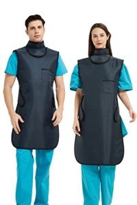 SHINRAY Navy Blue Lead-Lined Lab Coat, Large