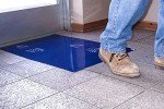 Blue Cleanroom Sticky Mats 2 Pack, 24"x36