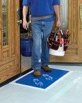 Blue Cleanroom Sticky Mats 2 Pack, 24"x36
