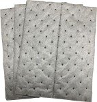 Evolution Sorbent Polypropylene Absorbent Pads, Gray, 100 Pack