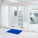 Blue Cleanroom Sticky Mats 2 Pack, 24"x36