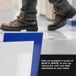 Sticky Tacky Adhesive Cleanroom Floor Mats, 24"x36