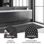 Anti-Fatigue Rubber Mat, 80 x 200 cm, Black