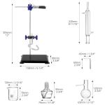 QWORK 12-Piece 100 ML Distillation Apparatus Set