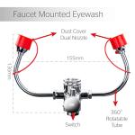 Faucet-Mounted Eyewash Station for Emergency Use