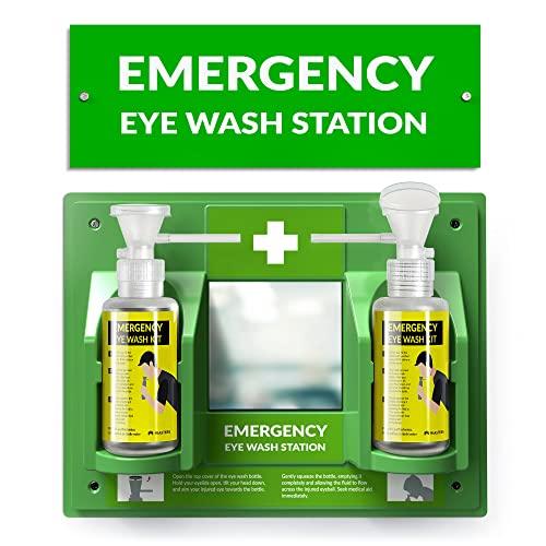 Portable BPA Free Eye Wash Station - Wall-Mounted