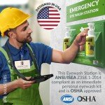 Portable BPA Free Eye Wash Station - Wall-Mounted