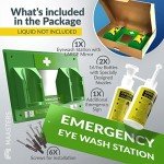 Portable BPA Free Eye Wash Station - Wall-Mounted