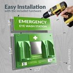 Portable BPA Free Eye Wash Station - Wall-Mounted