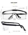 PACIFIC PPE 2 Pack Anti-Fog Safety Glasses