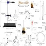 QWORK 12-Piece 100 ML Distillation Apparatus Set