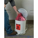Justrite 6-Gallon Biohazard Waste Container