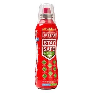 StaySafe Portable Fire Extinguisher | Easy 10-Type Use