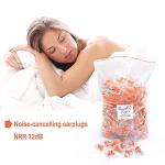 200 Pairs of Soft Noise-Canceling Foam Earplugs