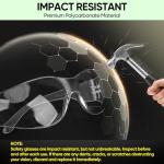 TICONN 12-Pack Clear Safety Glasses & Goggles