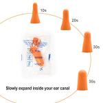 200 Pairs of Soft Noise-Canceling Foam Earplugs
