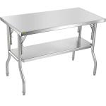 VEVOR Heavy-Duty Folding Stainless Steel Worktable