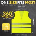 PeerBasics 10 Pack High Visibility Safety Vests