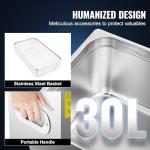 30L Ultrasonic Cleaner with Digital Timer & Heater