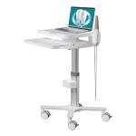 Height Adjustable Medical Trolley with Oral Scanner Holder