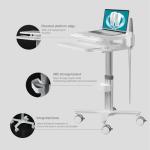 Height Adjustable Medical Trolley with Oral Scanner Holder