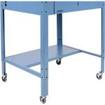 Mobile Shop Desk with Pigeonhole Compartment, Blue