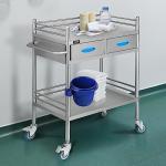 Stainless Steel Lab Utility Cart with Drawers
