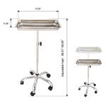 Konmee Mobile Mayo Instrument Stand with Tray