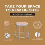 OEF Furnishings Grey Shop Stool - 18" (2 Pack)